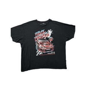 Fast & Furious Mens Graphic T Shirt 2XL Black Red Street Racing Movie Tee